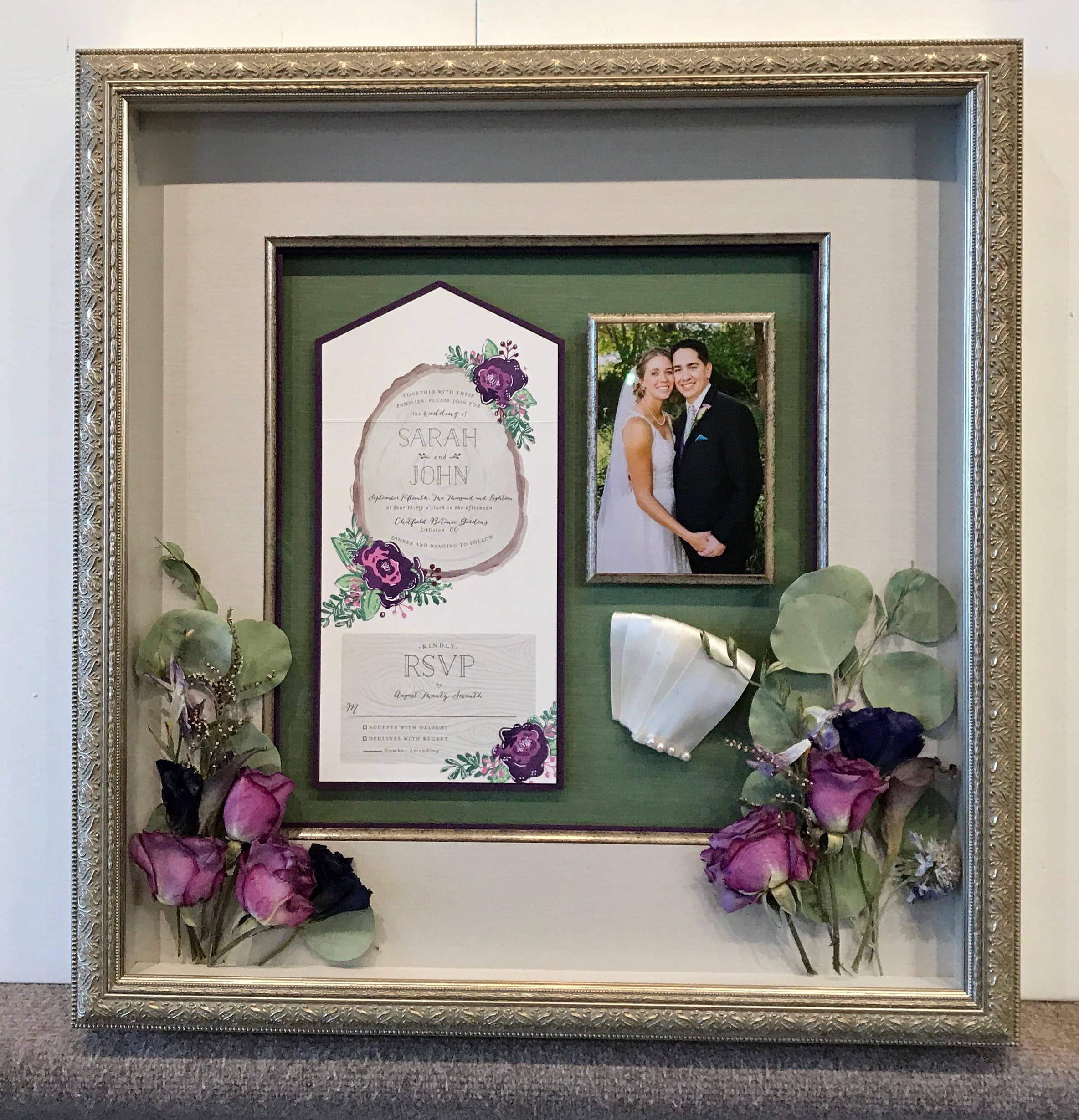 Wedding Photo And Memento Framing
